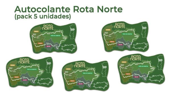 Autocolantes Rota Norte - Pack 5 unidades